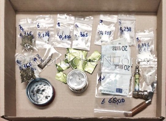Un arresto per droga a Macomer: recuperata marijuana, cocaina e anfetamine