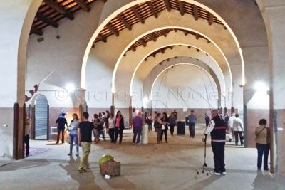 Uno dei locali dell'Ex Artiglieria in occasione di una mostra (© fot S.Novellu)