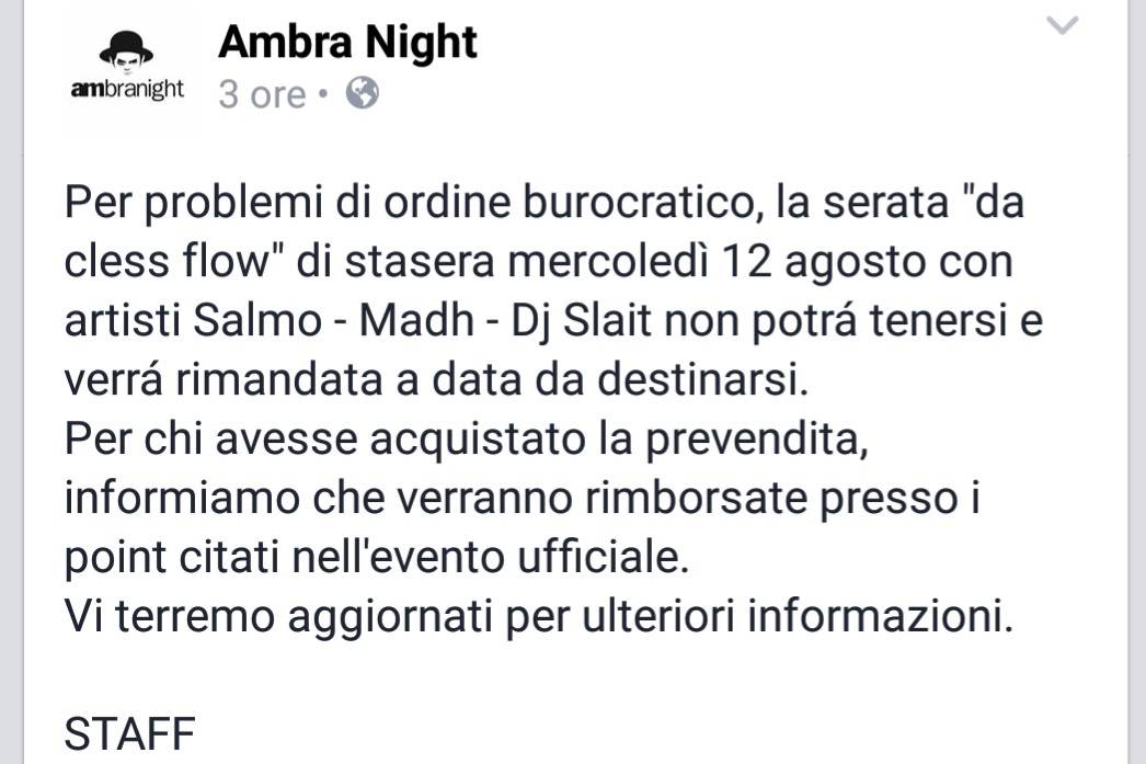 Sigilli all'Ambra Night di San Teodoro