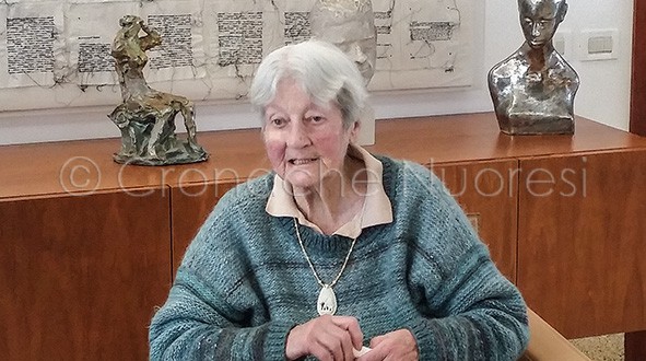 Marianne Sin-Pfältzer nel giorno del suo 89° compleanno (© foto S.Novellu - Tutti i diritti riservati)