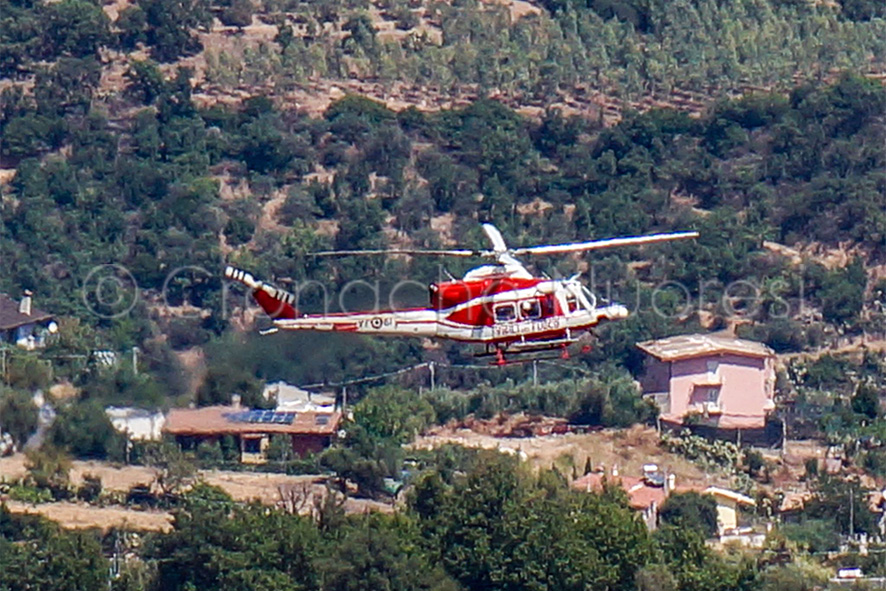 Precipita elicottero dell'antincendio: due feriti ricoverati in ospedale