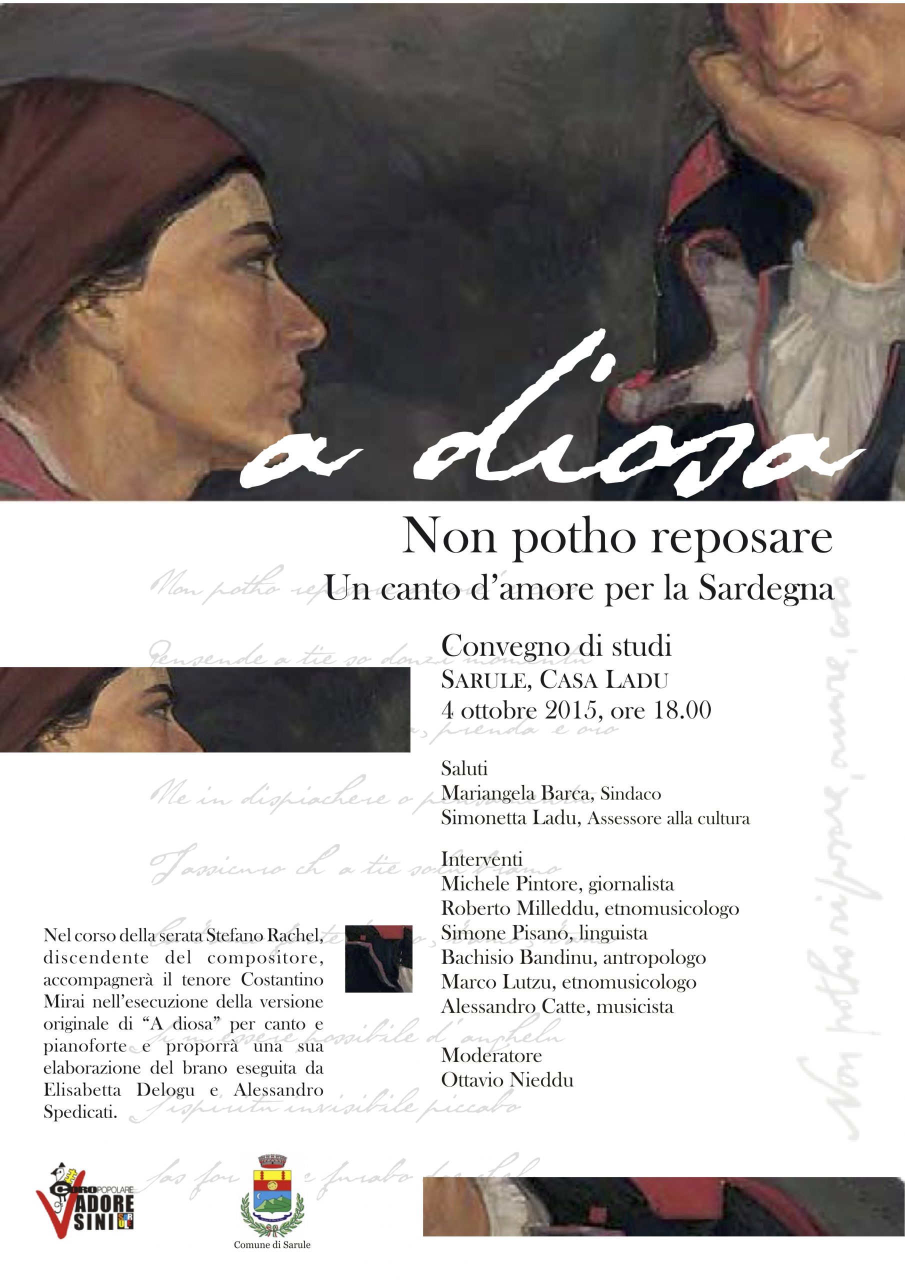 "A diosa. Non Photo reposare": un convegno studi a Sarule