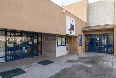 L'ingresso alla Biblioteca Satta (foto S.Novellu)