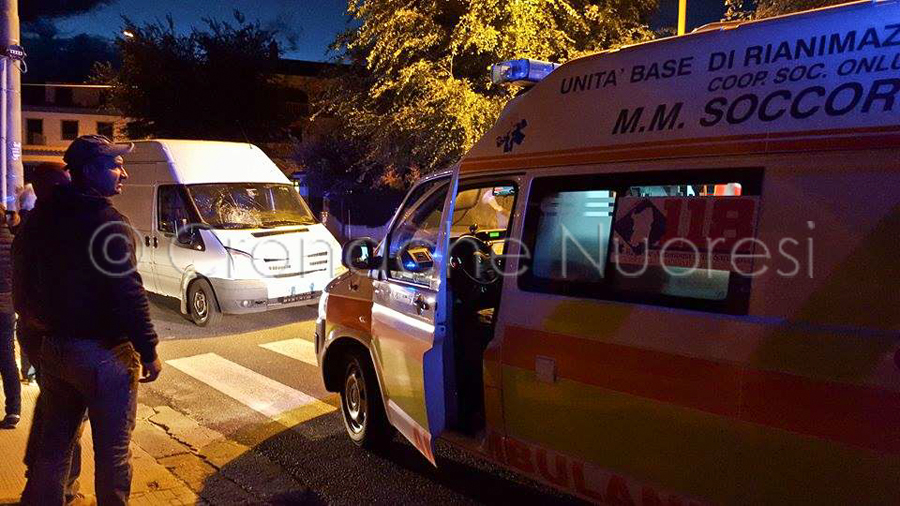 Orosei: studente sedicenne investito sulle strisce pedonali