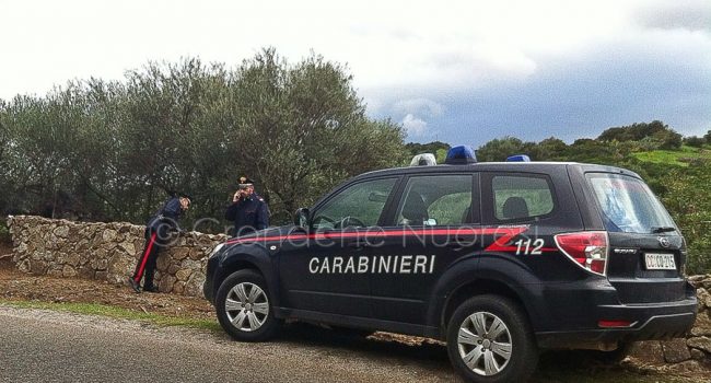I Carabinieri sul luogo del tentato omicidio