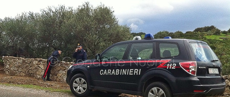 I Carabinieri sul luogo del tentato omicidio