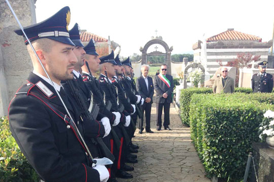 Nella giornata dei defunti i Carabinieri ricordano la medaglia d’oro al valore militare Antonio Fois