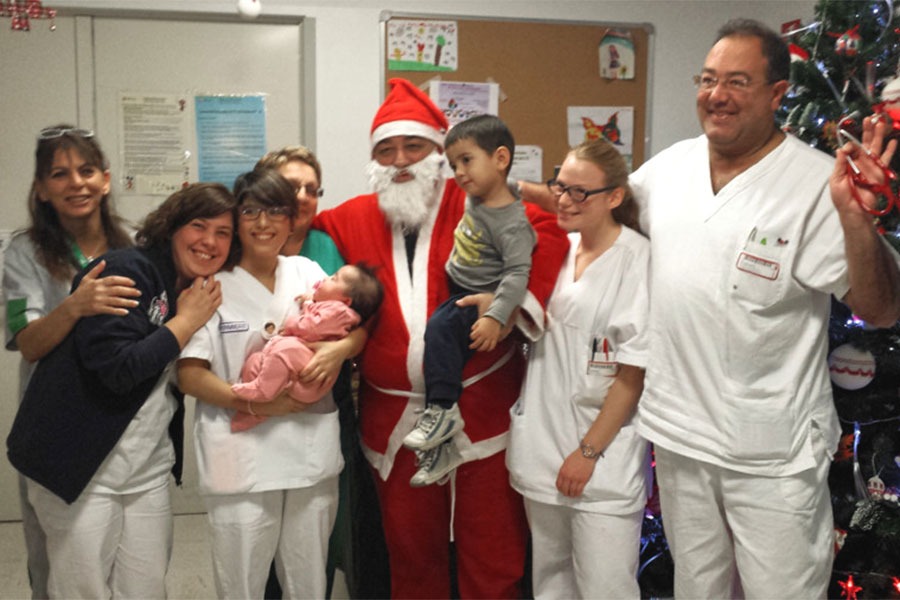 Babbo Natale del SIULP va a trovare i bambini ricoverati in Pediatria