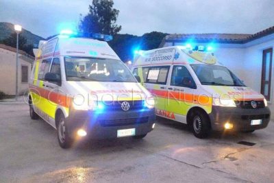 Due ambulanze della Cooperativa MM Soccorso di Orosei