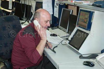 La sala operativa dei Vigili del fuoco (foto S.Novellu)