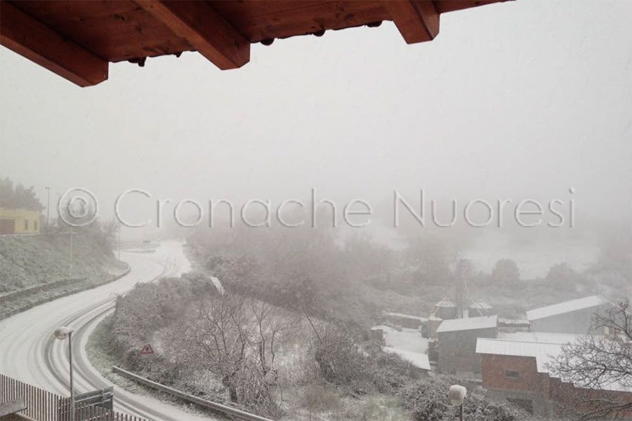 Allerta Meteo: nevica nel Nuorese e in Ogliastra ma fin ora nessun disagio particolare