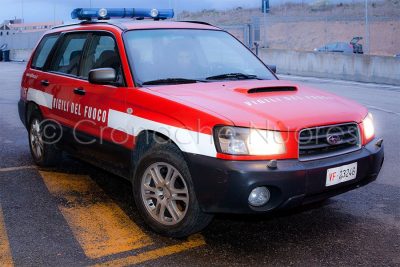 Un mezo dei Vigili del fuoco (foto S.Novellu)