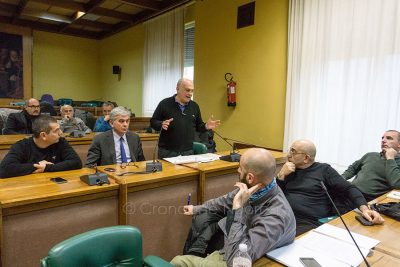 I sindaci del territorio riuniti in Comune (foto S.Meloni)