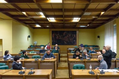 I sindaci del territorio riuniti in Comune (foto S.Meloni)