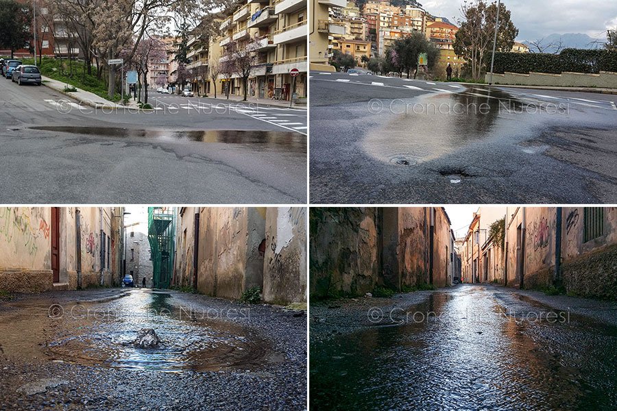 Nuoro “passa sopra” la propria rete idrica colabrodo con la massima indifferenza