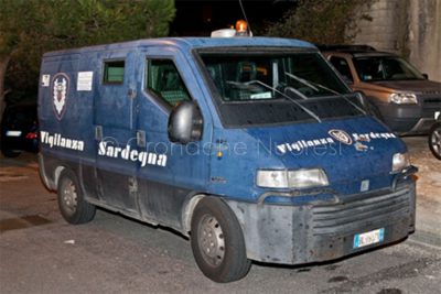 Un blindato della Vigilanza Sardegna (foto S.Novellu)