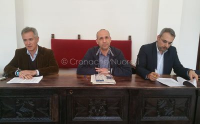 Alessandro Bianchi, Leonardo Moro e Francesco Manca (foto Cronache Nuoresi)