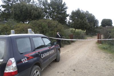 Carabinieri durante il sopralluogo