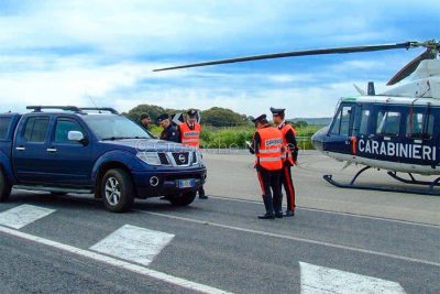 Il posto di blocco dei Carabinieri