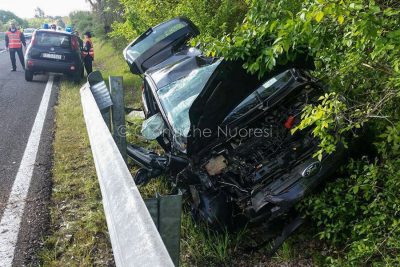 La Ford Fiesta subito dopo l'incidente (foto VdF)
