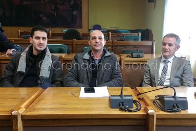 Tore Sulas, Leonardo Moro e Sandro Bianchi (foto Cronache Nuoresi)