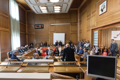 Il vertice su Ottana in Provincia con le RSU (foto Cronache Nuoresi)