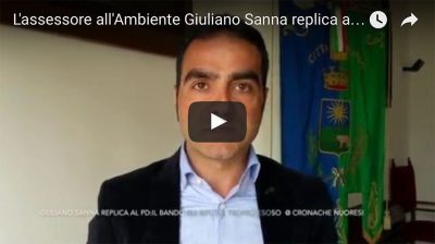 L'assessore all'Ambiente Giuliano Sanna