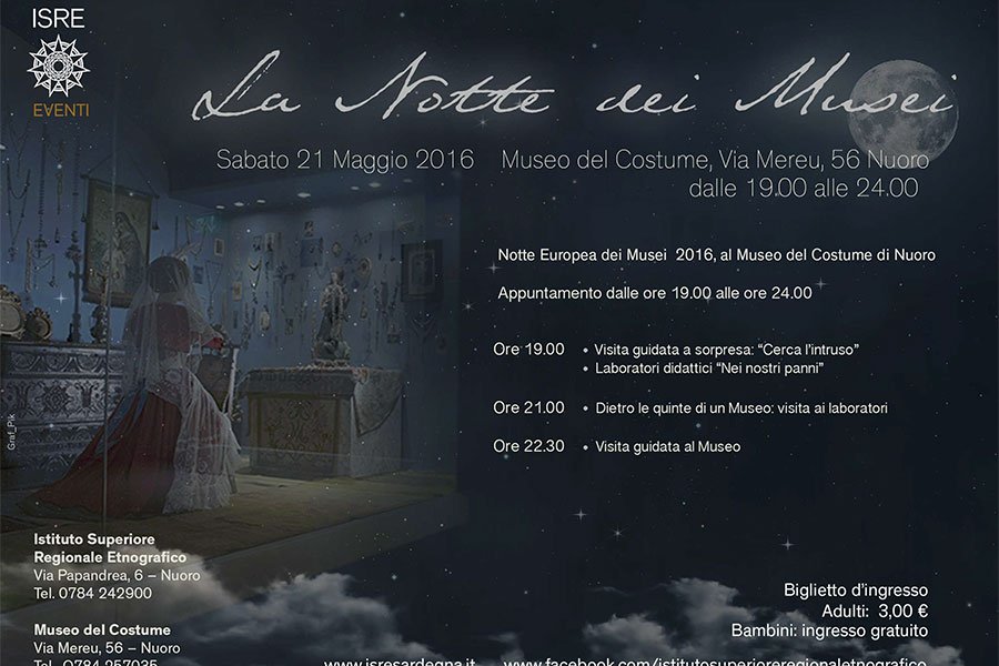 L’I.S.R.E. aderisce alla notte Europea dei Musei