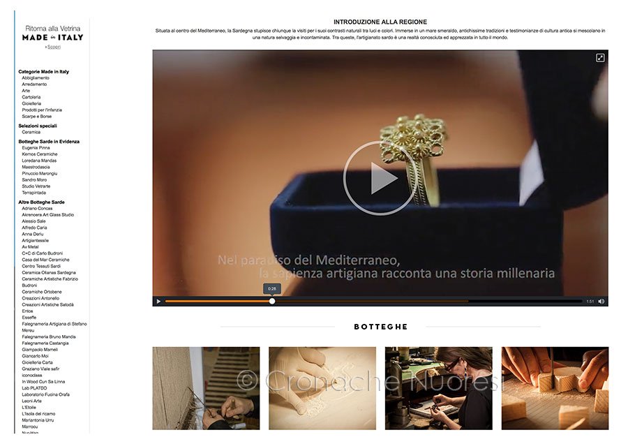 L’artigianato sardo sbarca su Amazon: si aprono nuovi orizzonti sui mercati nazionale, inglese, tedesco e, a breve, americano