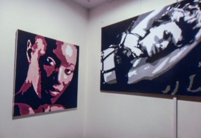 Alcune opere di Frisco esposte al Tettamanzi