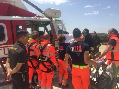 L0'arrivo dell'escursionista al San Francesco