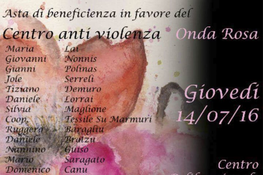 Asta di beneficenza per ” Onda Rosa”