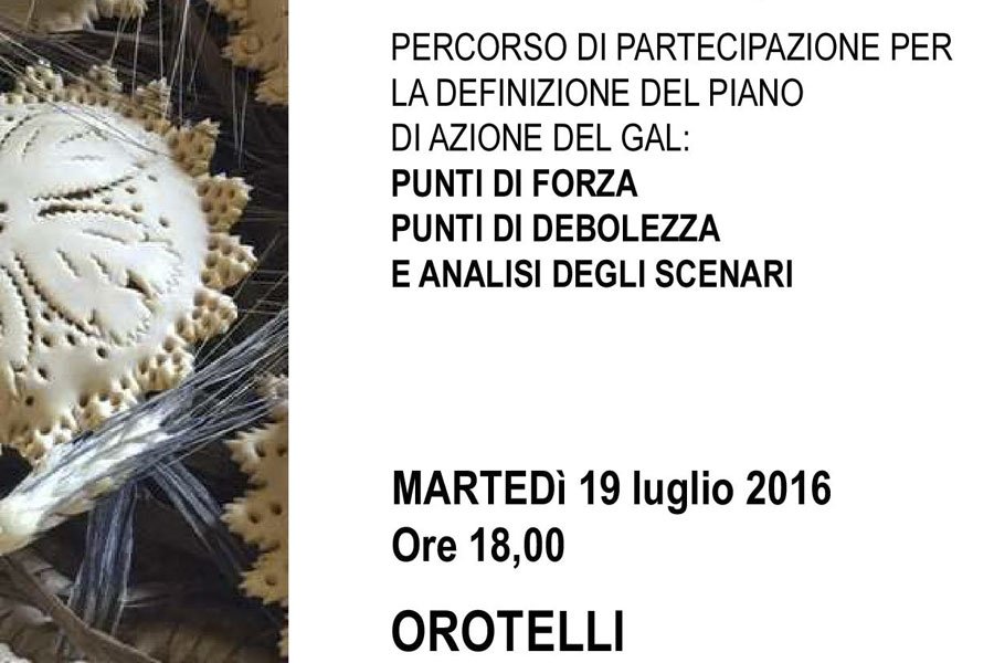 Oggi a Orotelli il primo incontro del nuovo GAL della Sardegna centrale