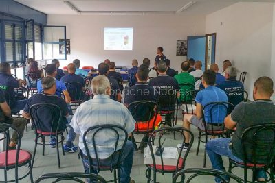 L'incontro odierno nella sede nuorese del servizio radio della Protezione civile