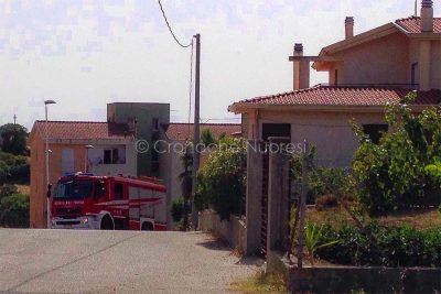 Sarule, il fuoco minaccia le Case (foto Angius)