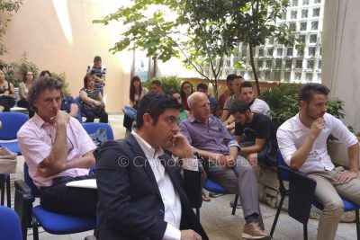 Il sindaco Andrea Soddu durante la presentazione dei corsi (foto Cronache Nuoresi)