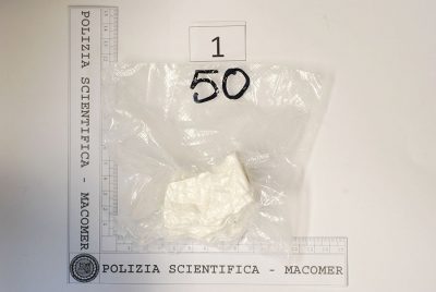 Una parte della droga sequestrata
