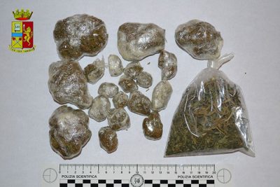 La marijuana sequestrata dalla Polizia