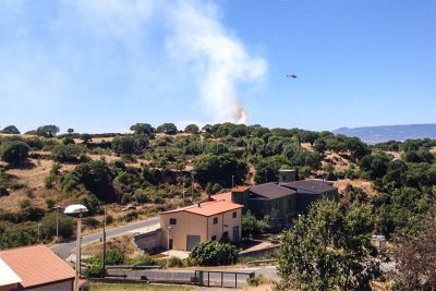L'incendio nelle campagne di Sarule