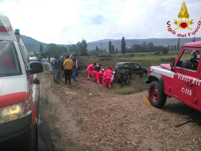 La scena dell'incidente