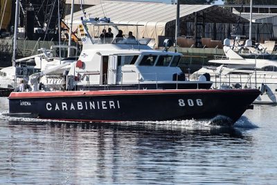 Una motovedetta dei Carabinieri