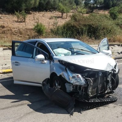 La station wagon dopo l'incidente