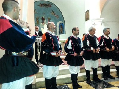 Il Coro Barbagia nel 2016 a Mamoiada