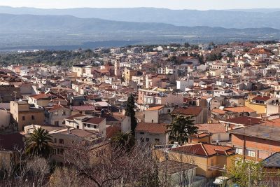 Uno scorcio dell'abitato di Dorgali