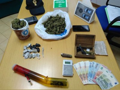 La droga sequestrata a Nuoro