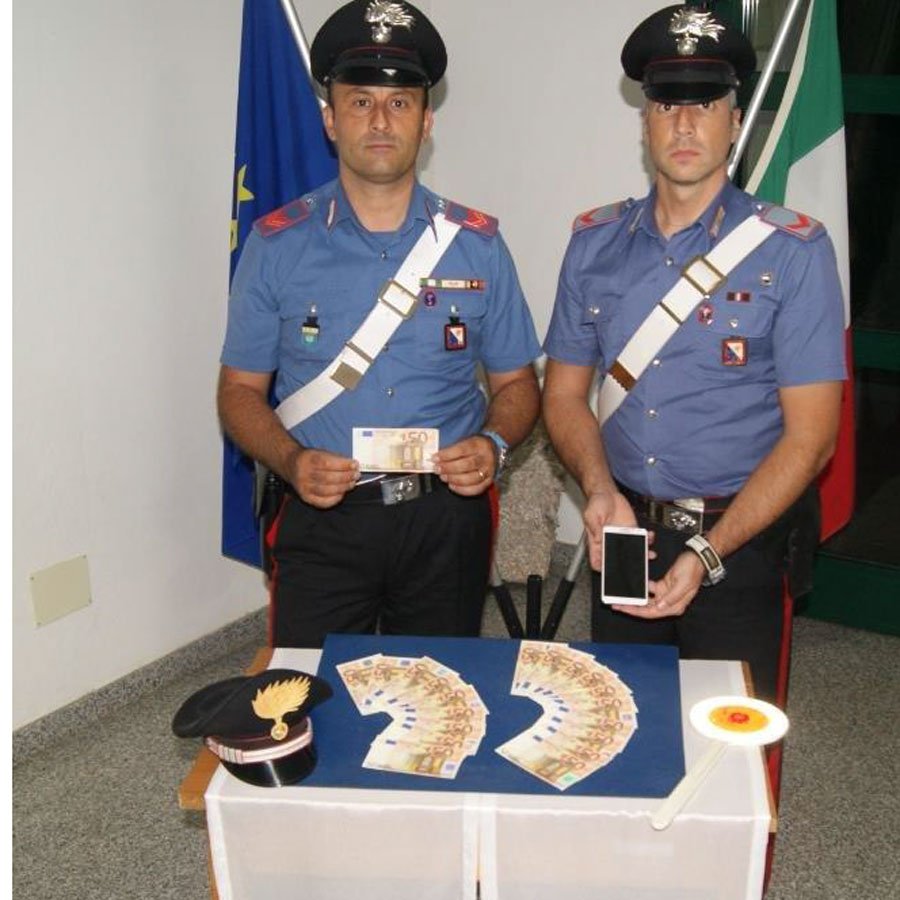 San Teodoro:  arrestato giovane pr sorpreso con banconote false