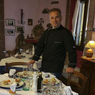 Il titolare e chef della Rosa dei Venti Gianluca Delrio