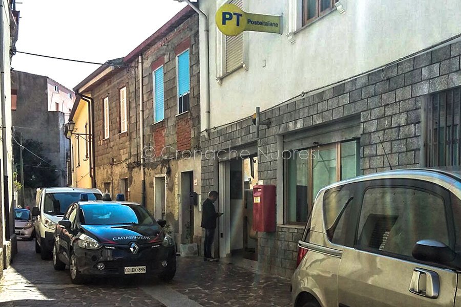 Assalto armato all’Ufficio Postale di Bolotana. Alcune migliaia di euro il bottino
