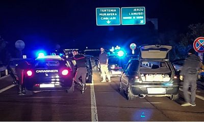 Una fase dell'arresto da parte dei Carabinieri