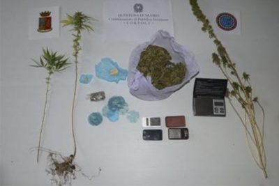 La droga sequestrata